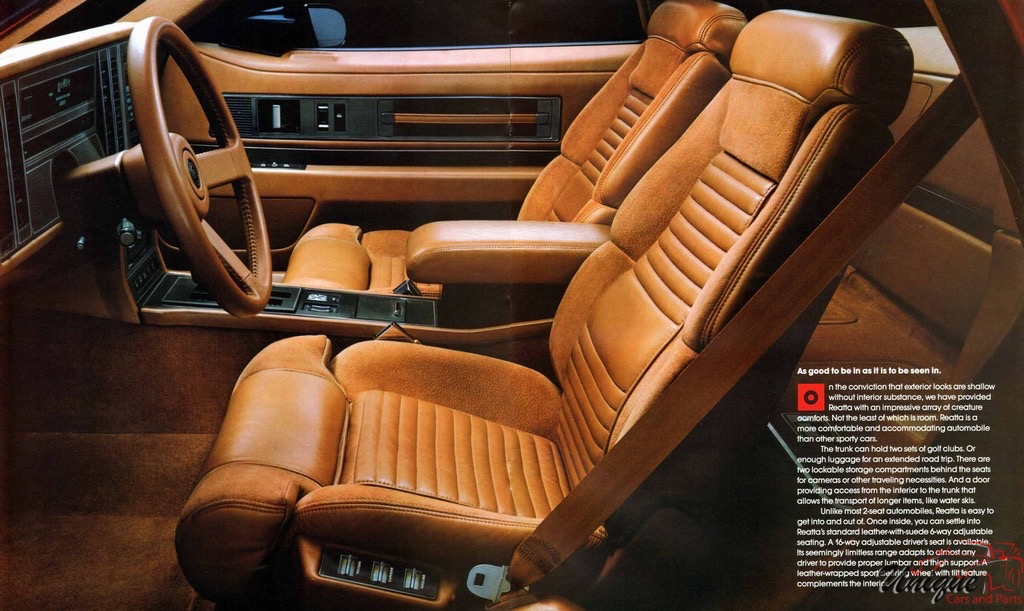 1988 Buick Reatta Brochure Page 2